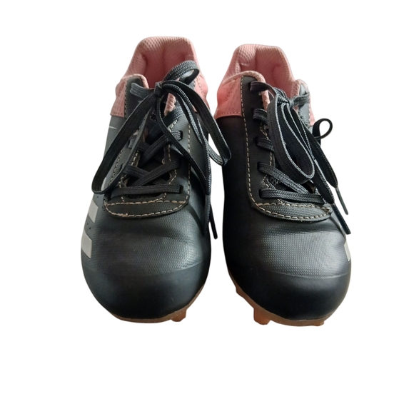 Adidas Soccer Cleats Gray Pink Kids Girls Size 12 - Picture 4 of 9